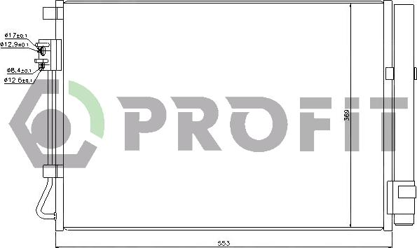 Profit PR 1310C1 - Конденсатор, кондиціонер autocars.com.ua