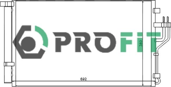 Profit PR 1311C3 - Конденсатор, кондиціонер autocars.com.ua