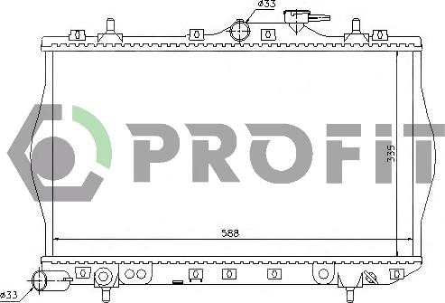 Profit PR 1804A3 - Радіатор, охолодження двигуна autocars.com.ua
