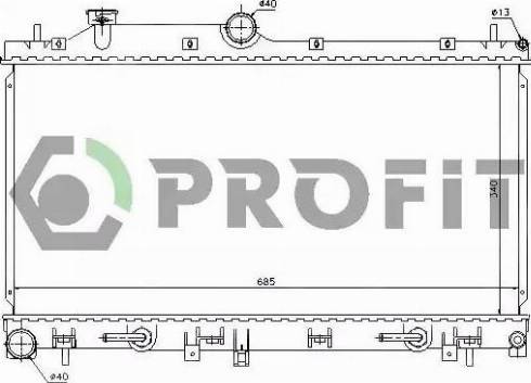 Profit PR 2910A2 - Радіатор, охолодження двигуна autocars.com.ua