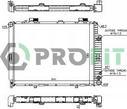 Profit PR 3563A1 - Радиатор, охлаждение двигателя autodnr.net