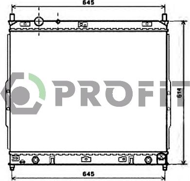 Profit PR 6060A2 - Радіатор, охолодження двигуна autocars.com.ua