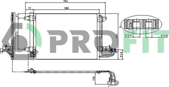 Profit PR 9558C1 - Конденсатор кондиционера autodnr.net