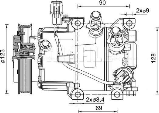 PSH 090.155.086.310 - Компресор, кондиціонер autocars.com.ua