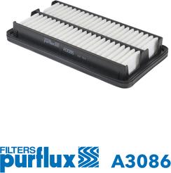 Purflux A3086 - Повітряний фільтр autocars.com.ua
