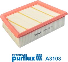 Purflux A3103 - Повітряний фільтр autocars.com.ua