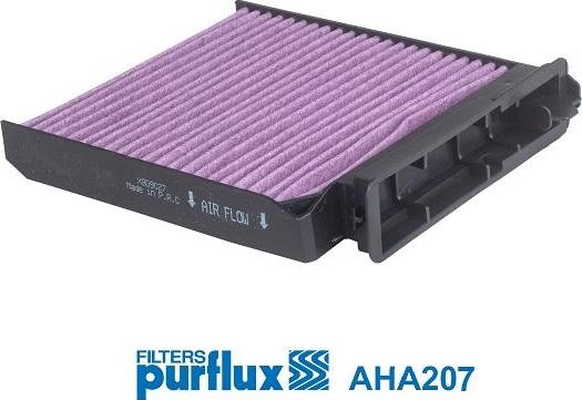 Purflux AHA207 - Фільтр, повітря у внутрішній простір autocars.com.ua