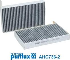 Purflux AHC736-2 - Фільтр, повітря у внутрішній простір autocars.com.ua
