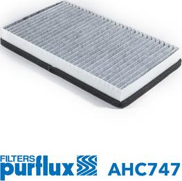 Purflux AHC747 - Фільтр, повітря у внутрішній простір autocars.com.ua