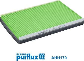 Purflux AHH170 - Фільтр, повітря у внутрішній простір autocars.com.ua