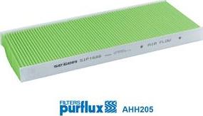 Purflux AHH205 - Фільтр, повітря у внутрішній простір autocars.com.ua