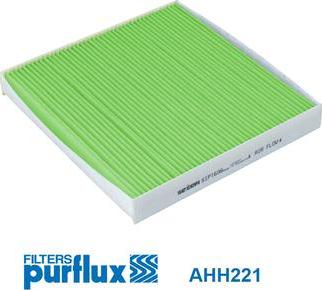 Purflux AHH221 - Фільтр, повітря у внутрішній простір autocars.com.ua