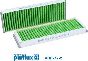 Purflux AHH247-2 - Фільтр, повітря у внутрішній простір autocars.com.ua