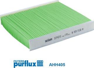 Purflux AHH405 - Фільтр, повітря у внутрішній простір autocars.com.ua