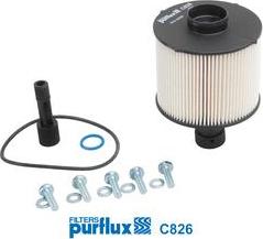 Purflux C826 - Топливный фильтр avtokuzovplus.com.ua