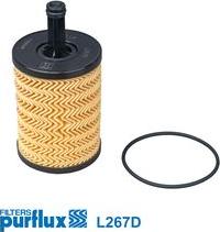 Purflux L267D - Масляний фільтр autocars.com.ua