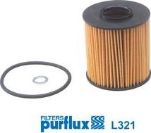 Purflux L321 - Фільтр масла BMW 3-5-7-X5 3.0D autocars.com.ua