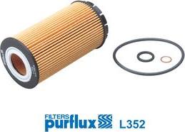 Purflux L352 - Масляный фильтр avtokuzovplus.com.ua