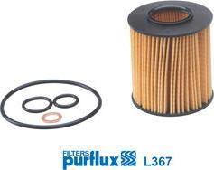 Purflux L367 - Фільтр масла BMW 1.6-1.8-2.0i 01- autocars.com.ua