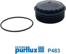 Purflux P483 - Крышка, корпус масляного фильтра avtokuzovplus.com.ua