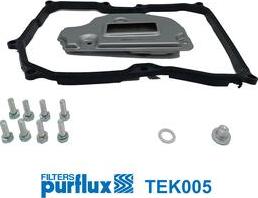 Purflux TEK005 - Фільтр АКПП VW Golf V-VI- Passat 1.6-2.0 FSI-TDI 03-12 з прокладкою autocars.com.ua