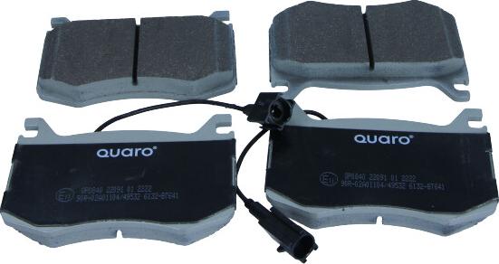 QUARO QP0840 - Гальмівні колодки, дискові гальма autocars.com.ua