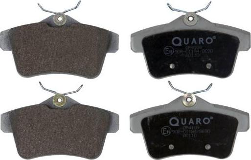 QUARO QP4109 - Тормозные колодки, дисковые, комплект avtokuzovplus.com.ua