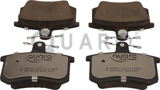 QUARO QP4860C - Тормозные колодки, дисковые, комплект avtokuzovplus.com.ua