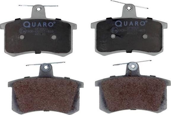 QUARO QP4860 - Гальмівні колодки, дискові гальма autocars.com.ua