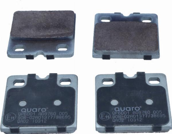 QUARO QP6001 - Гальмівні колодки, стояночні дискові гальма autocars.com.ua