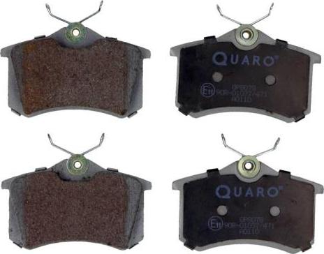 QUARO QP8078 - Гальмівні колодки, дискові гальма autocars.com.ua