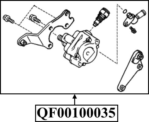 Quattro Freni qf00100035 - Гидравлический насос, рулевое управление, ГУР autodnr.net