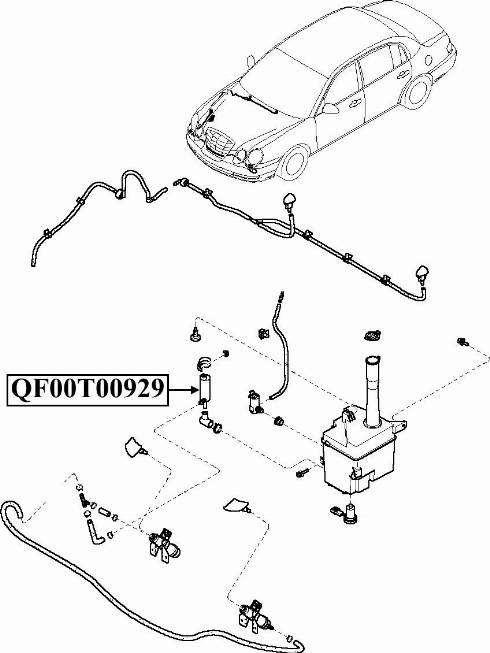 Quattro Freni QF00N00034 - Водяний насос, система очищення фар autocars.com.ua