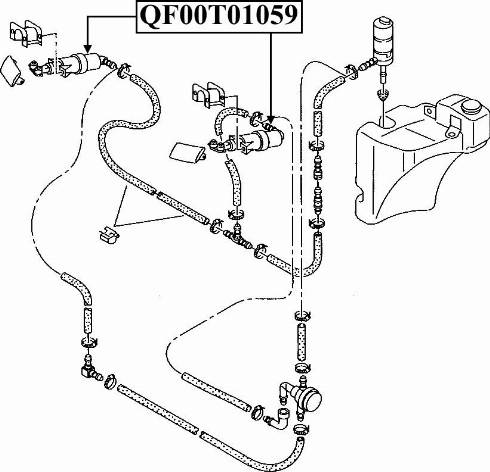 Quattro Freni QF00T01059 - Распылитель, форсунка, система очистки фар avtokuzovplus.com.ua