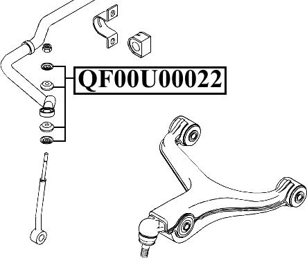 Quattro Freni QF00U00022 - Втулка, стабилизатор autodnr.net