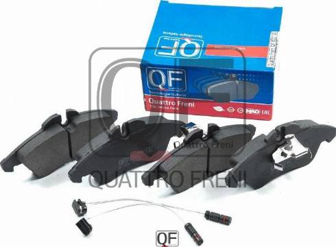 Quattro Freni QF500120 - Тормозные колодки, дисковые, комплект avtokuzovplus.com.ua