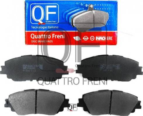 Quattro Freni QF504000 - Гальмівні колодки, дискові гальма autocars.com.ua