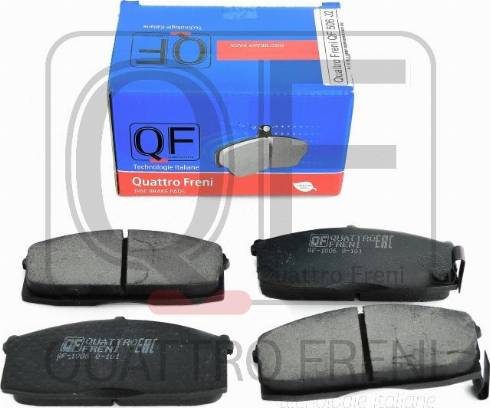 Quattro Freni QF50602 - Гальмівні колодки, дискові гальма autocars.com.ua