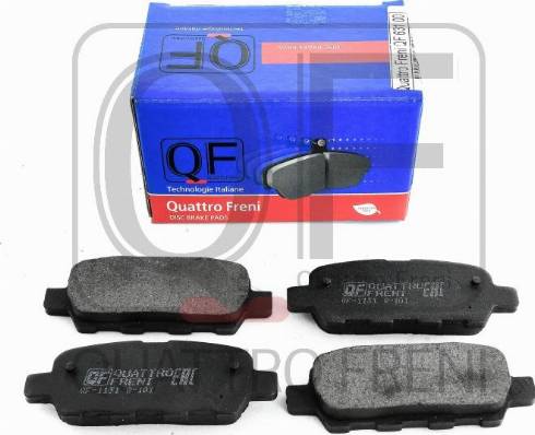 Quattro Freni QF63100 - Тормозные колодки, дисковые, комплект autodnr.net