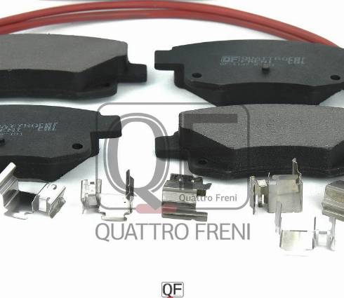 Quattro Freni QF64750 - Тормозные колодки, дисковые, комплект avtokuzovplus.com.ua