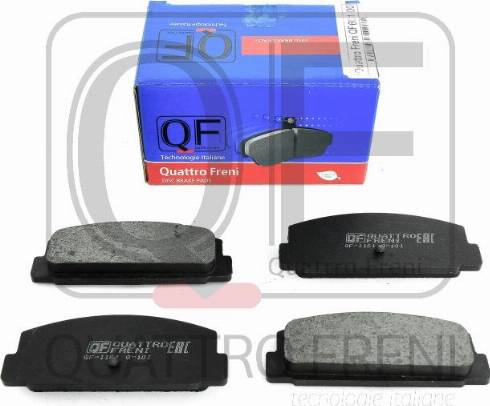 Quattro Freni QF66100 - Тормозные колодки, дисковые, комплект autodnr.net