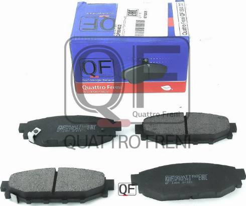 Quattro Freni QF80402 - Гальмівні колодки, дискові гальма autocars.com.ua