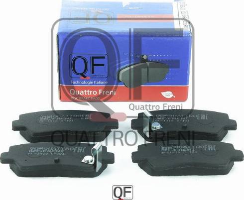 Quattro Freni QF81802 - Тормозные колодки, дисковые, комплект avtokuzovplus.com.ua