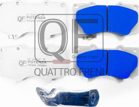 Quattro Freni QF84802P - Гальмівні колодки, дискові гальма autocars.com.ua