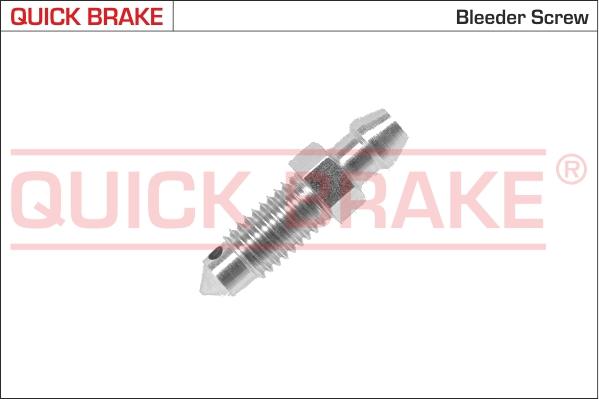 QUICK BRAKE 0015 - 0015 QUICK BRAKE Штуцер прокачки гальм M8x1.25-9x32.5 autocars.com.ua