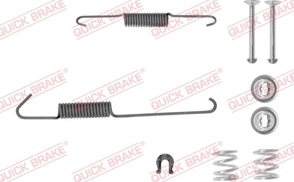 QUICK BRAKE 105-0002-1L - Комплектуючі, барабанний гальмівний механізм autocars.com.ua