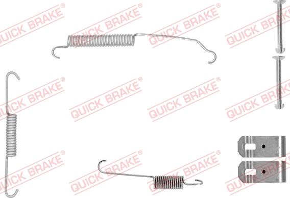 QUICK BRAKE 105-0015-1 - Комплектуючі, барабанний гальмівний механізм autocars.com.ua