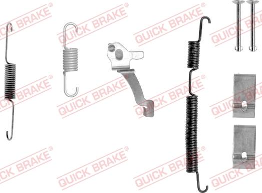 QUICK BRAKE 105-0017X-1R - Комплектуючі, барабанний гальмівний механізм autocars.com.ua