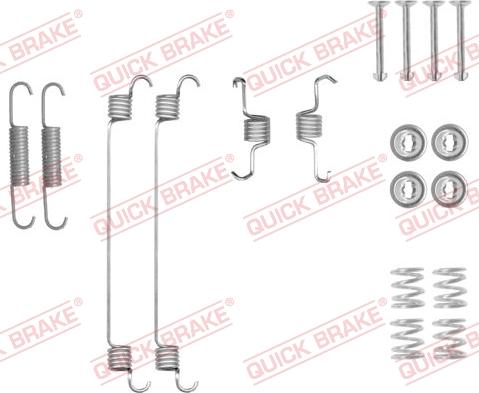 QUICK BRAKE 105-0018 - Комплектующие, барабанный тормозной механизм avtokuzovplus.com.ua