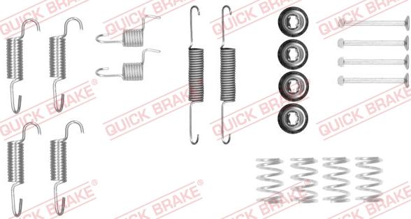 QUICK BRAKE 105-0025 - Комплектуючі, гальмівна система autocars.com.ua